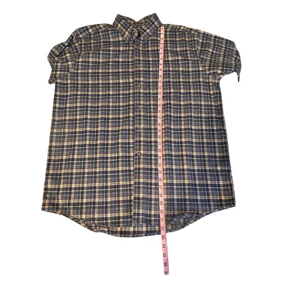 L.L. Bean Men’s Large Plaid Flannel Shirt - Picture 3 of 4